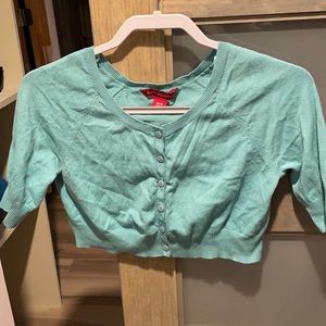 Vintage cropped cardigan sweater 1/2 sleeves